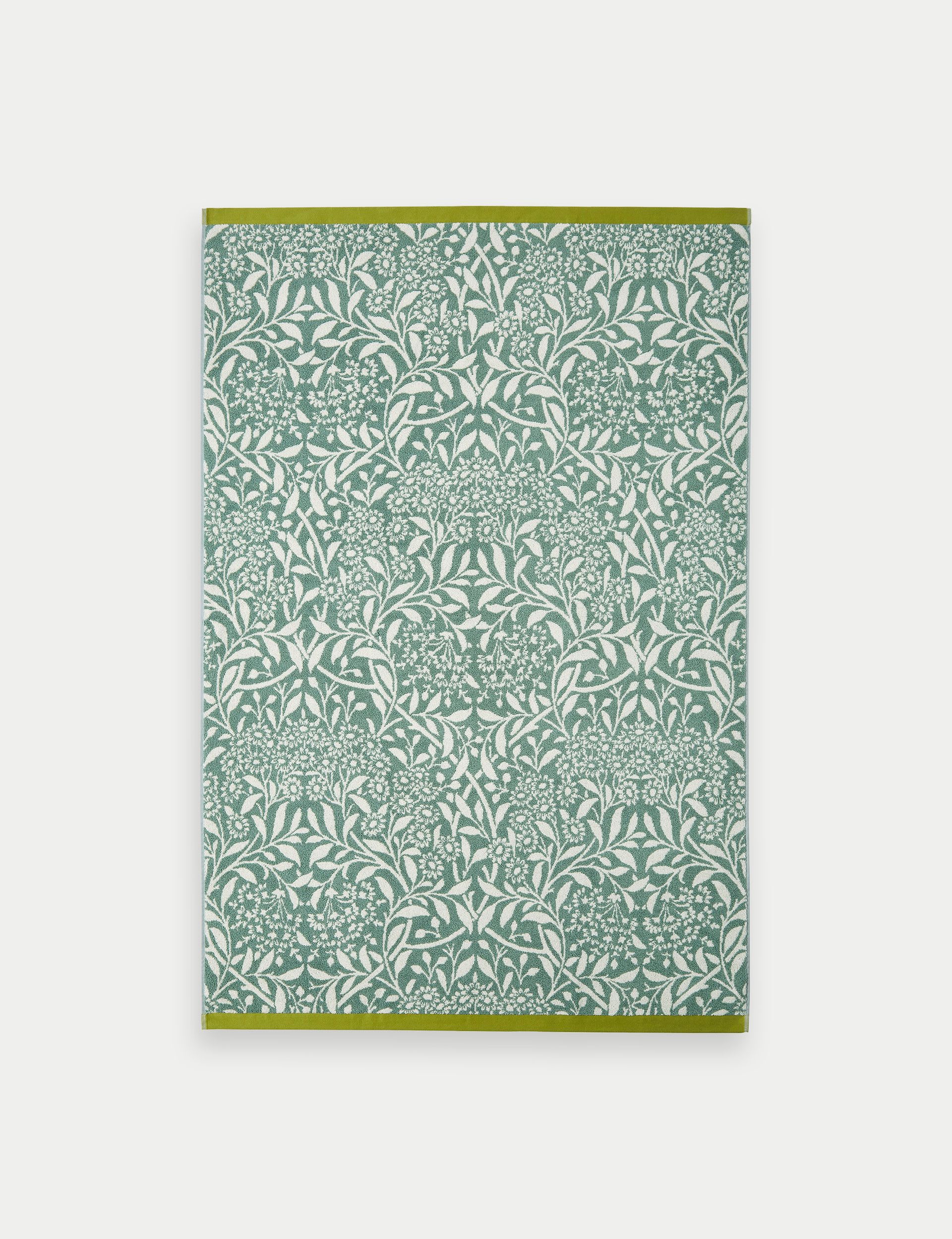 William Morris Michaelmas Daisy pure cotton towel, imported from the UK
