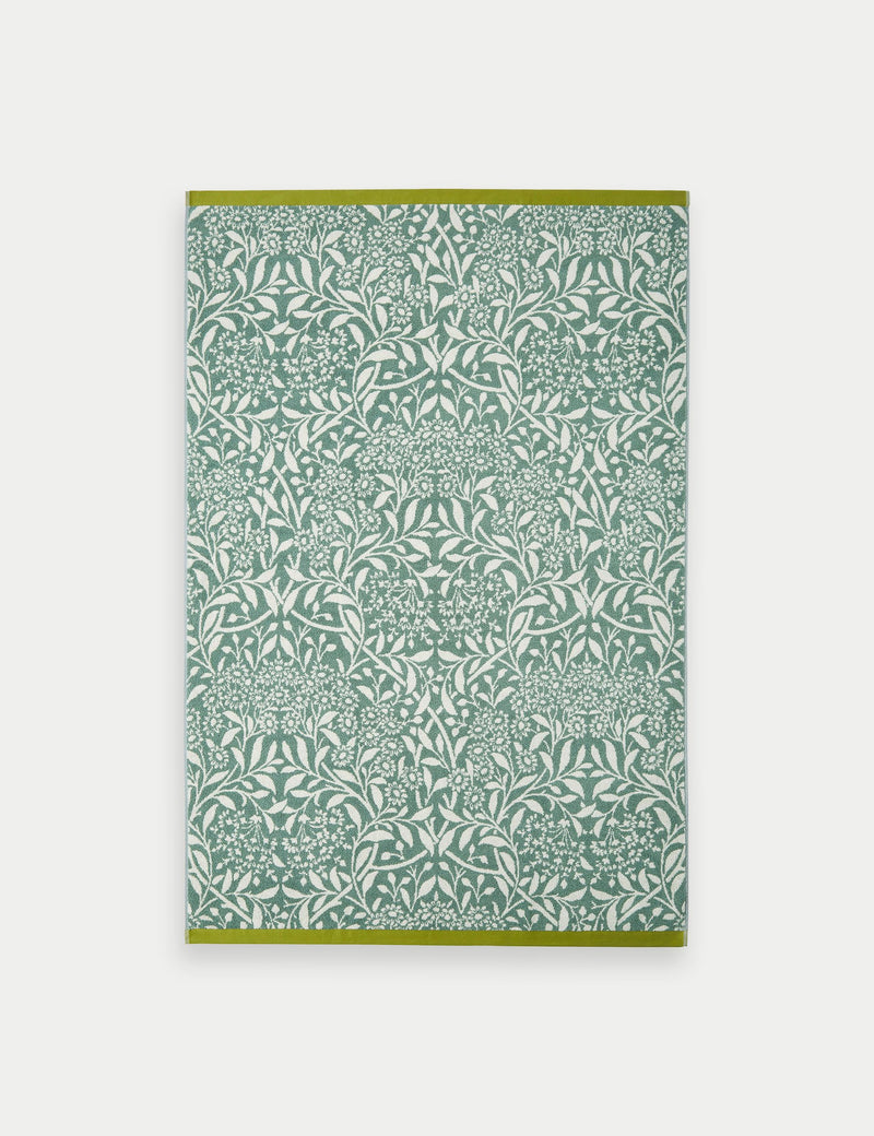 William Morris Michaelmas Daisy pure cotton towel, imported from the UK