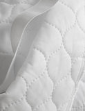 Microfibre mattress protector fitting mattresses up to 30cm deep, imported from the UK