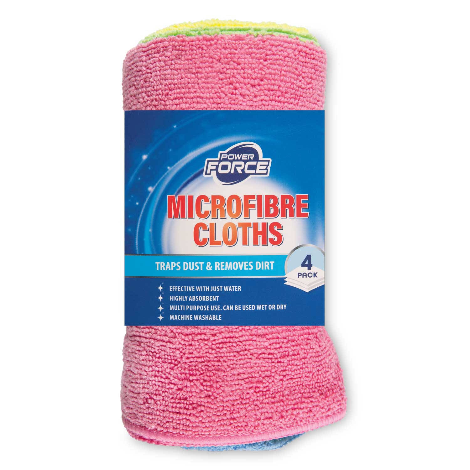 Microfibre cloths for household cleaning, UK version