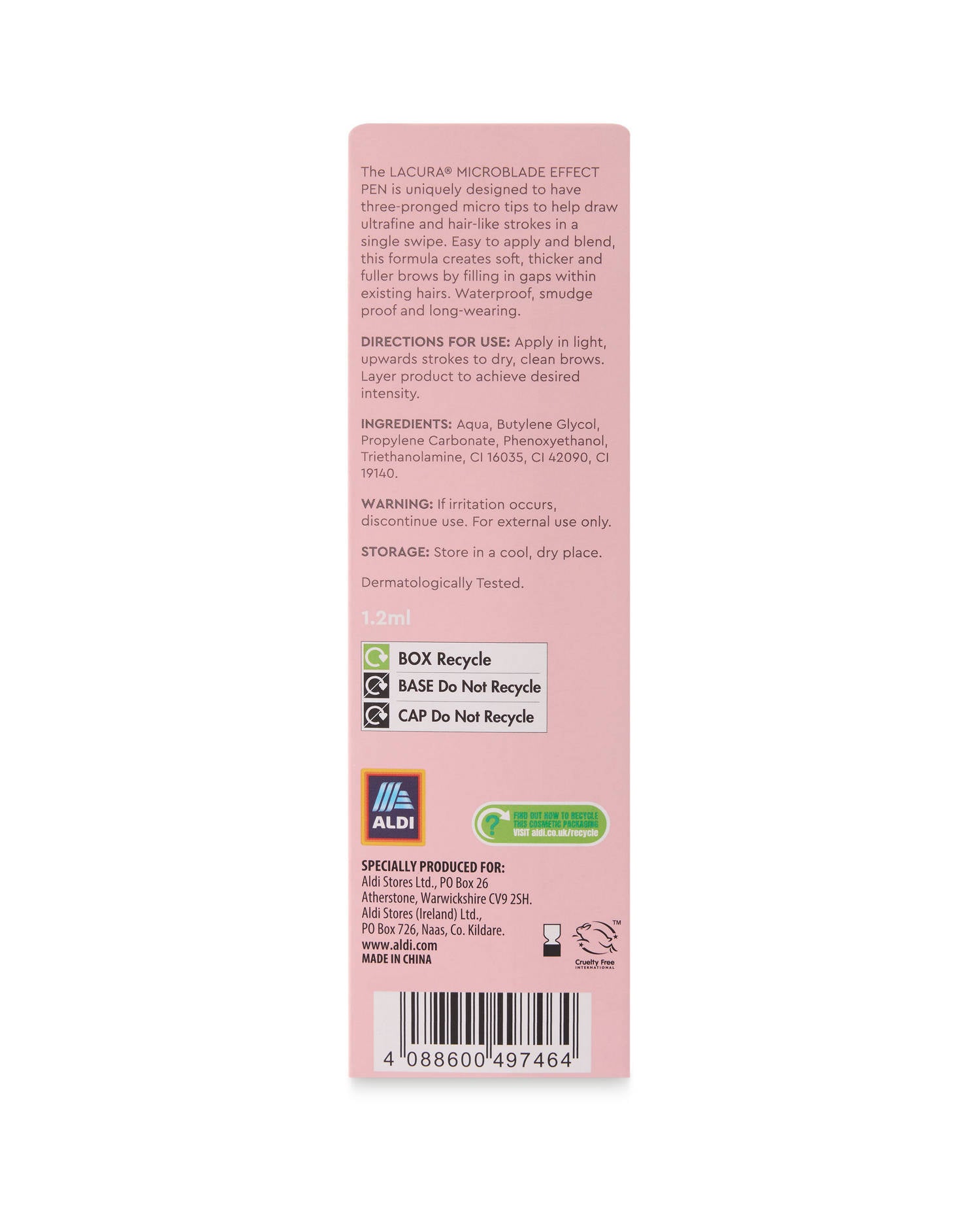 Microfilling brow pen and gel makeup set - British product