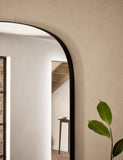 Milan large arched over mantel mirror, imported from the UK