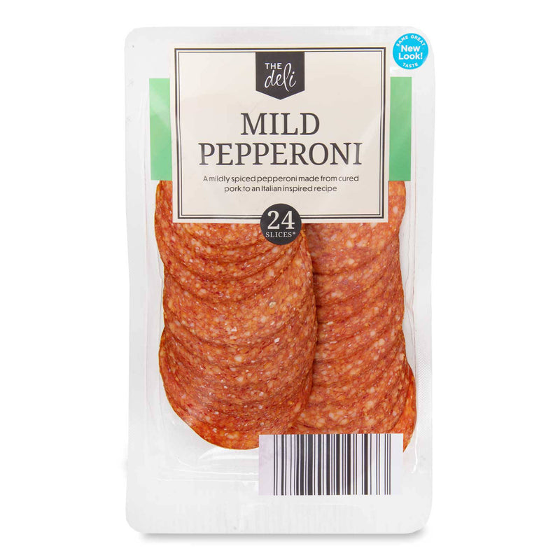 Mild pepperoni 120g pack with 24 slices - British product