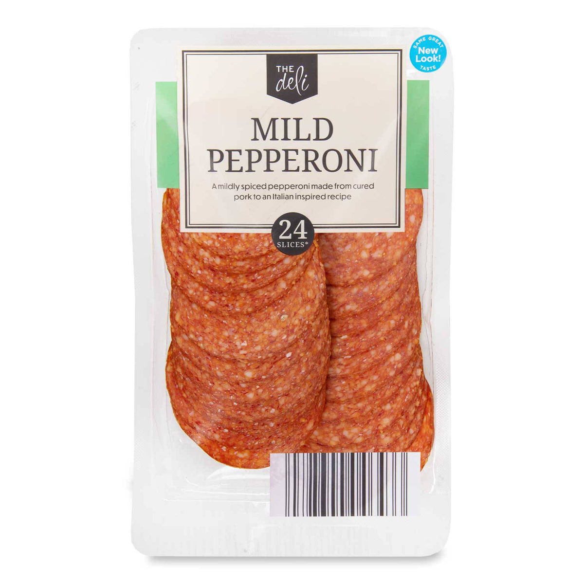Mild pepperoni 120g pack with 24 slices - British product