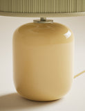 Milk Glass Pleated Shade Table Lamp 39 cm - British product