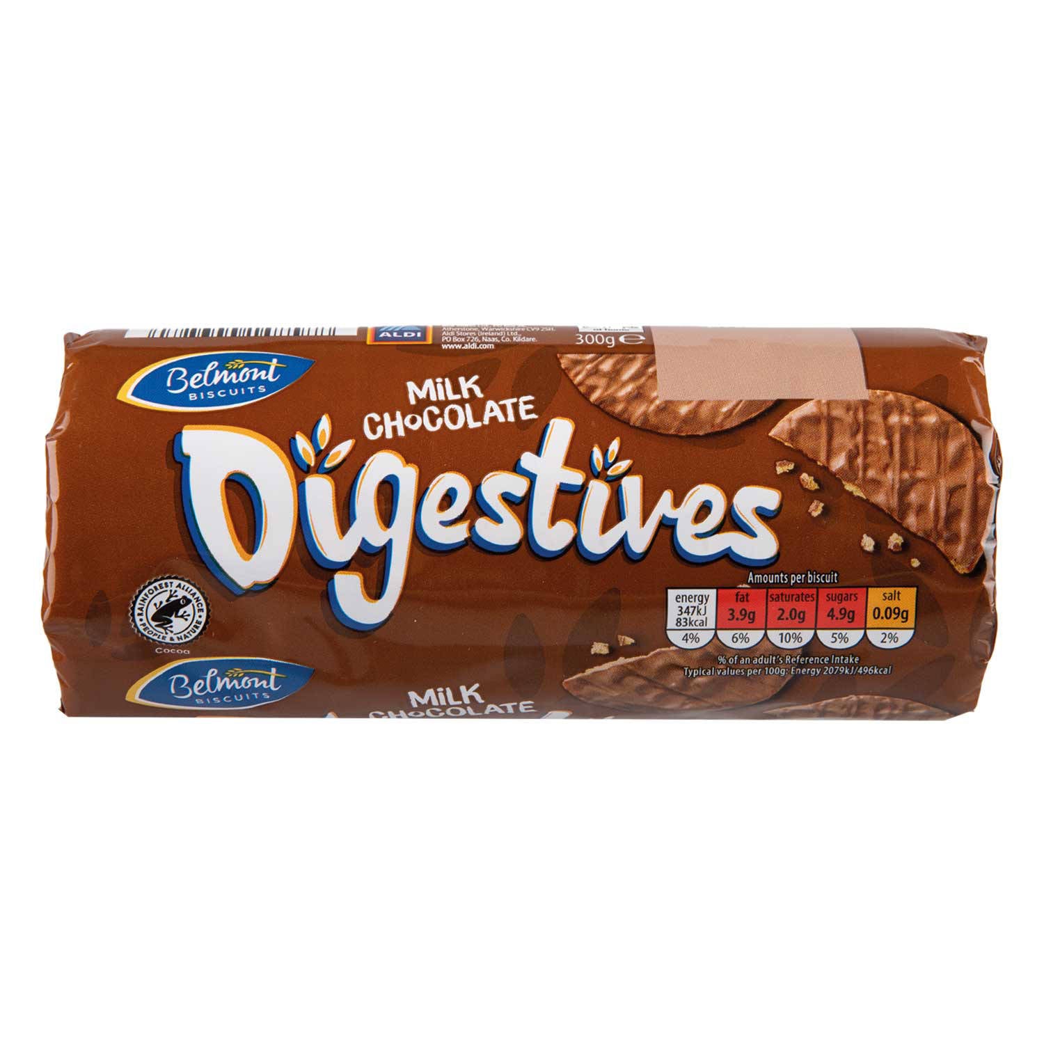 Milk chocolate digestive biscuits - British product