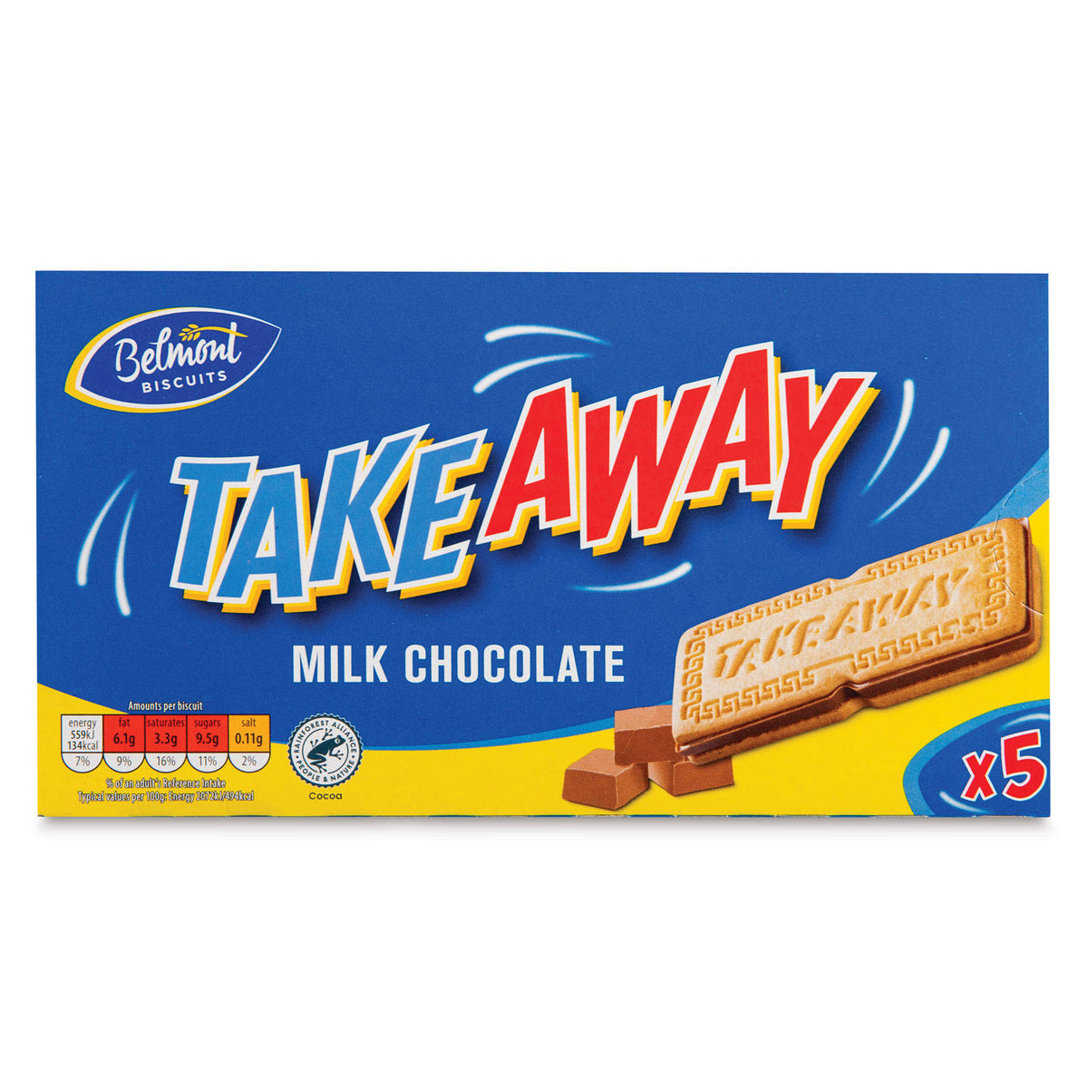 Milk chocolate takeaway, British chocolate (British brand)