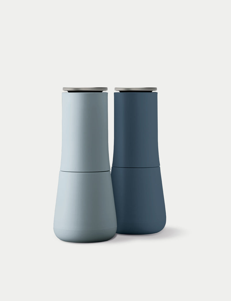 Joseph Joseph Milltop salt and pepper mill set blue, UK version