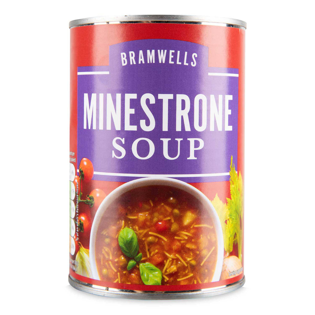 Minestrone soup, canned (British brand)