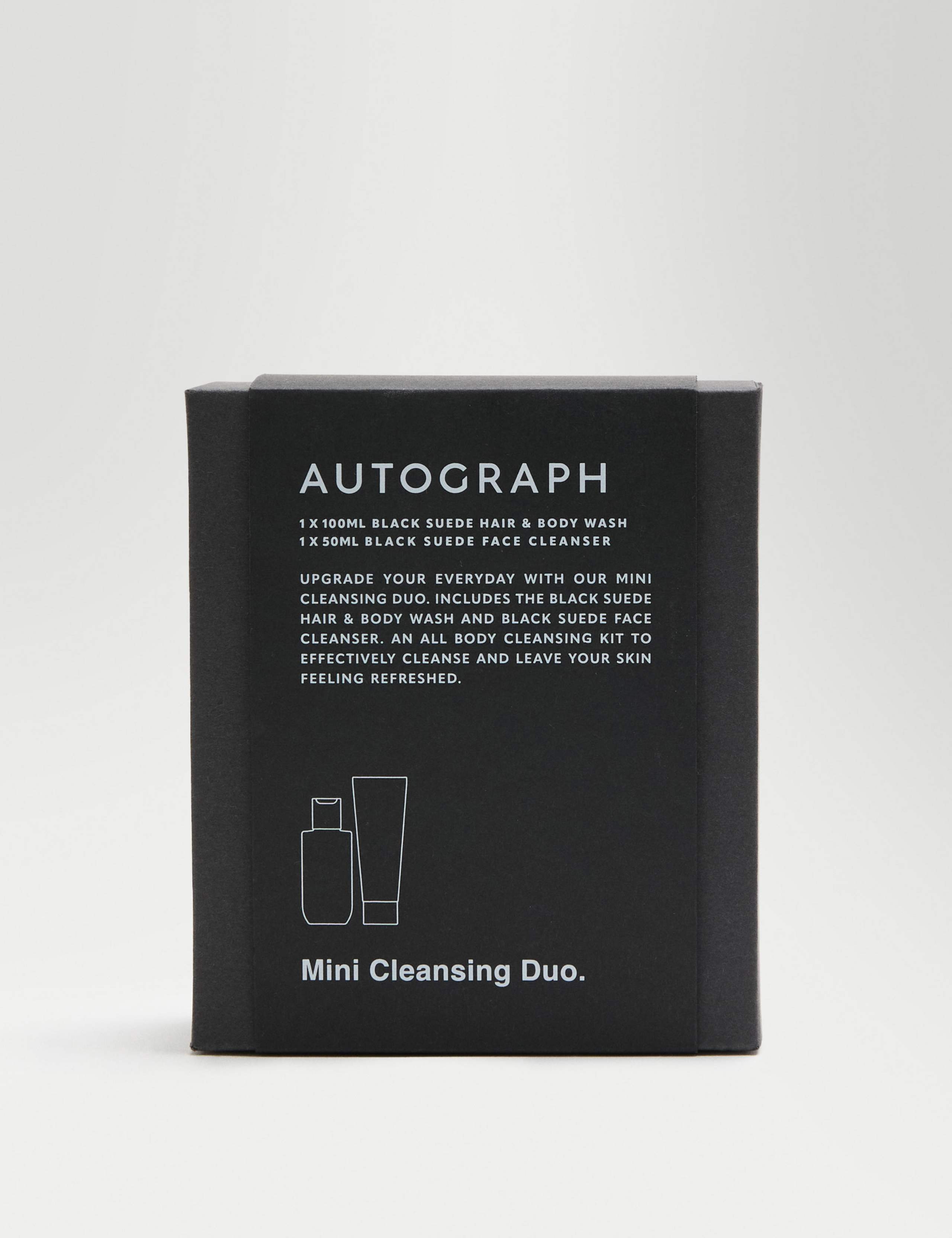 Autograph Black Suede mini cleansing duo set (British brand)