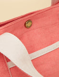 Joules mini cross body tote bag in cotton canvas, UK version
