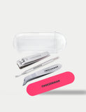 Tweezerman Mini Neon Nail Rescue Kit manicure set - British product