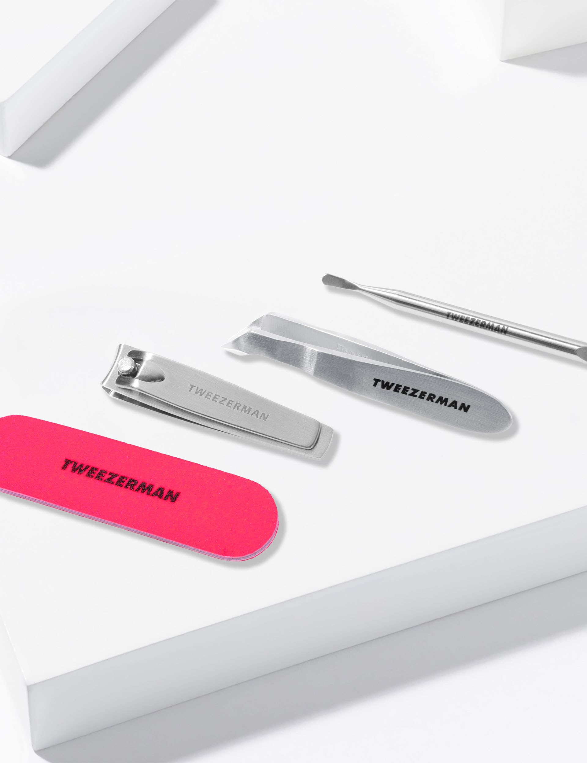 Tweezerman Mini Neon Nail Rescue Kit manicure set - British product