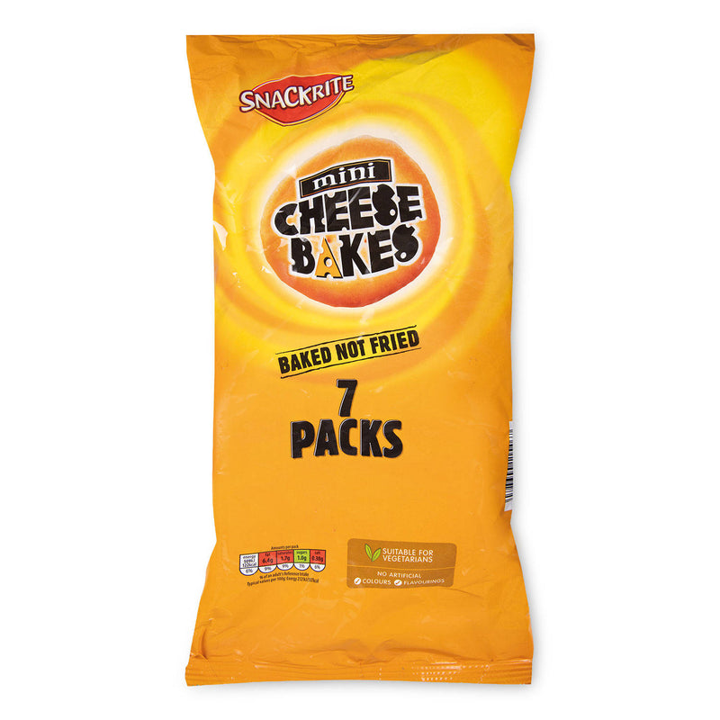 Mini cheese bakes 7 pack, savoury snack - British product
