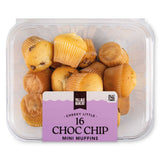 Mini chocolate chip muffins from a UK bakery, imported from the UK