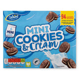 Bite-size mini cookies and cream snack - British product