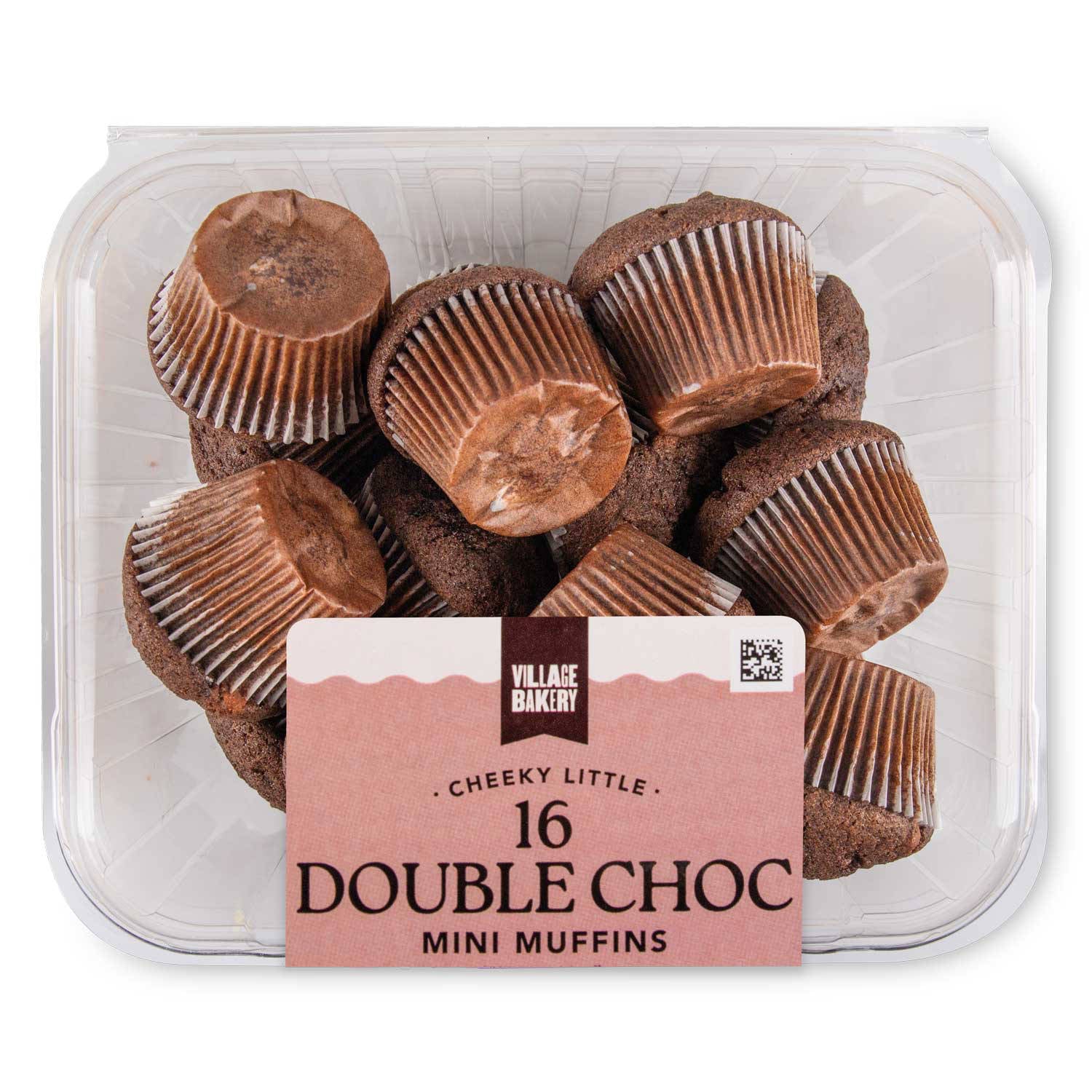 Mini double chocolate muffins (British brand)