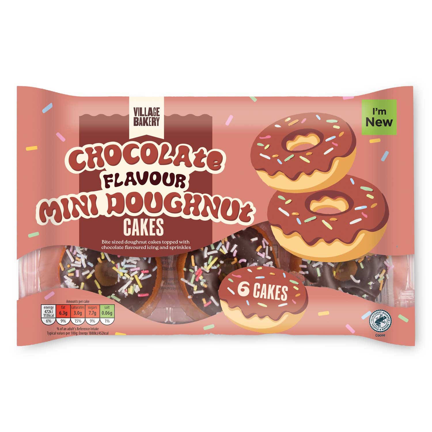 Mini Doughnuts Chocolate 150g (6 cakes) - British product