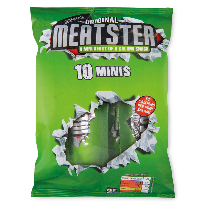 Meatster mini snack salami 10 pack (British brand)