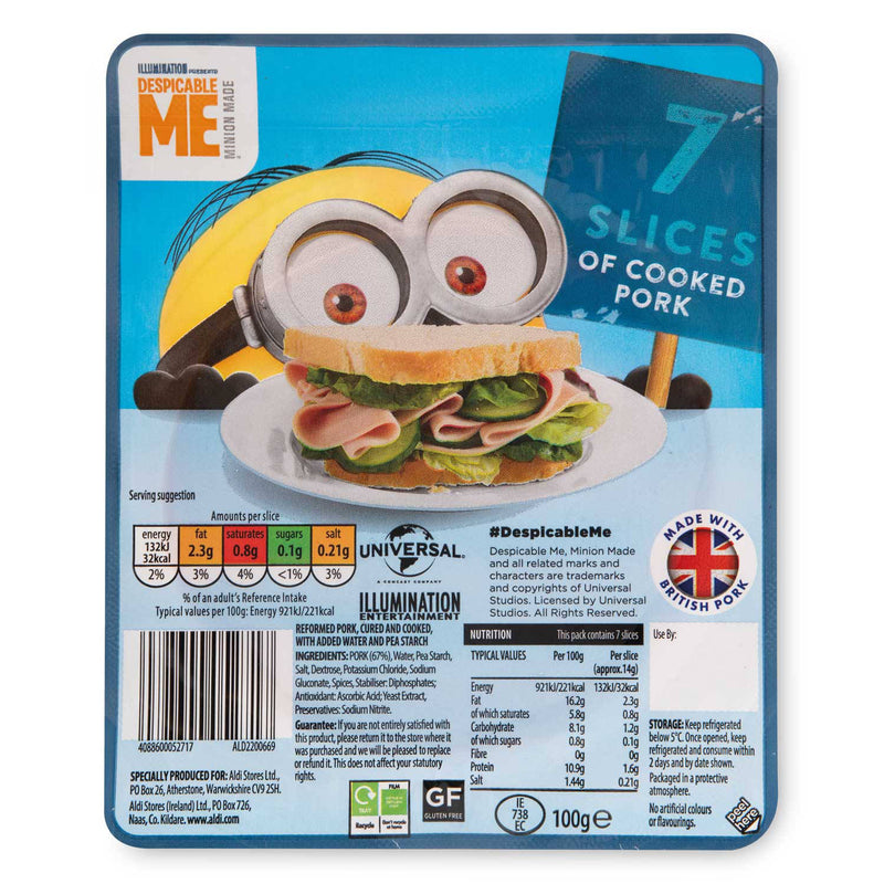 Minions ham 7 pack, imported from the UK