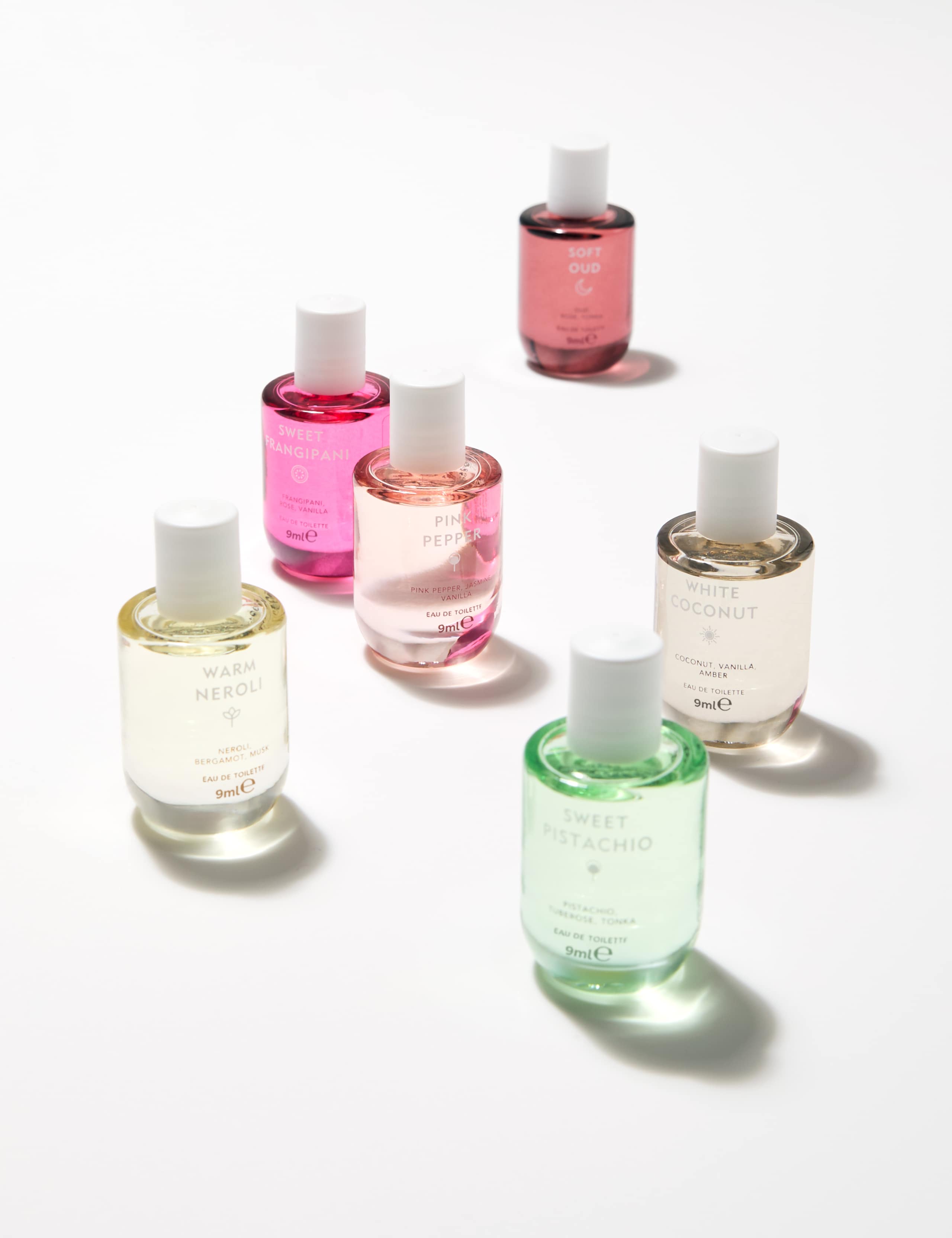 Minis discovery collection fragrance set six 9ml eau de toilette scents, imported from the UK