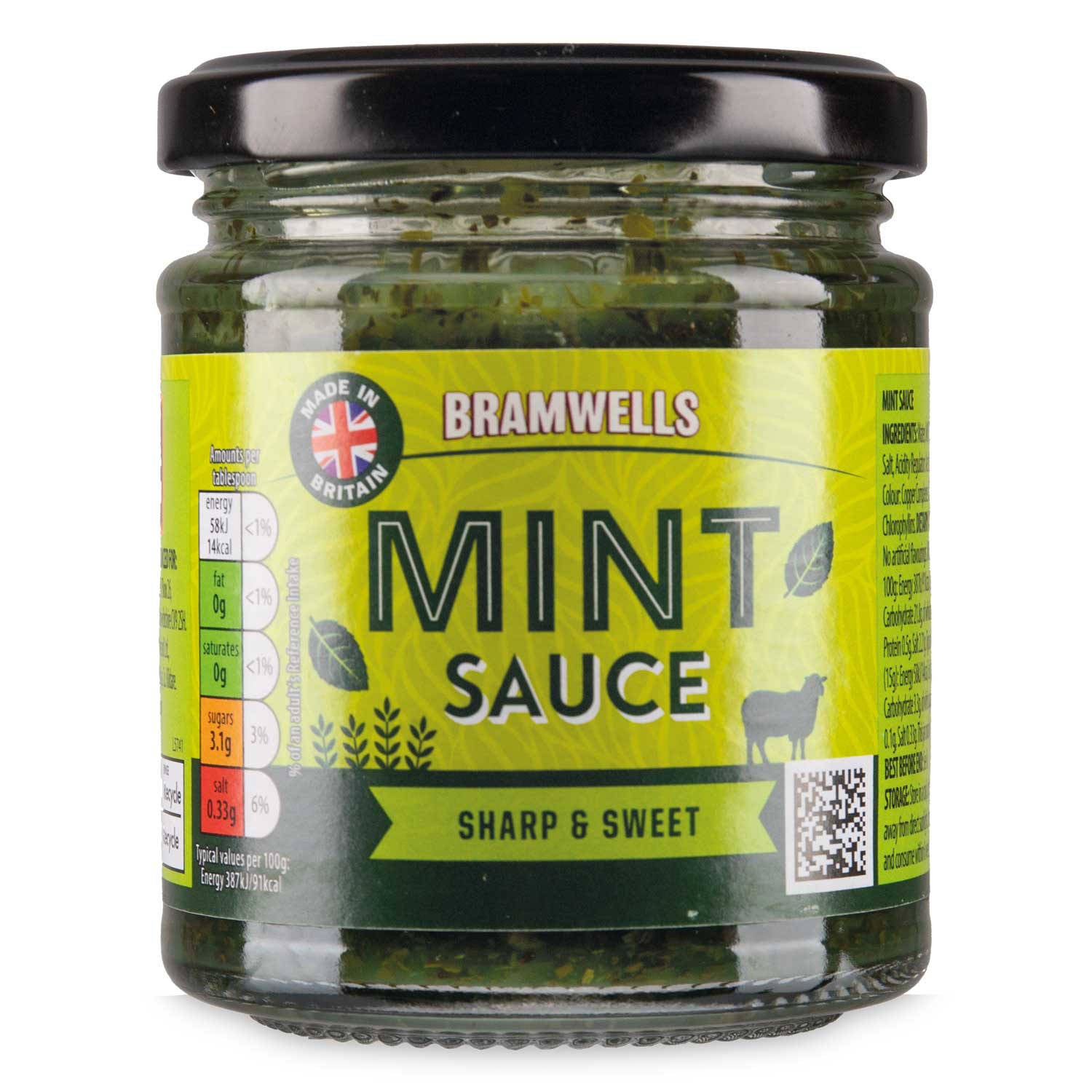 Mint sauce condiment for roast lamb, imported from the UK