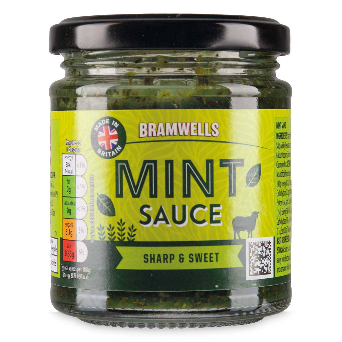 Mint sauce condiment for roast lamb, imported from the UK