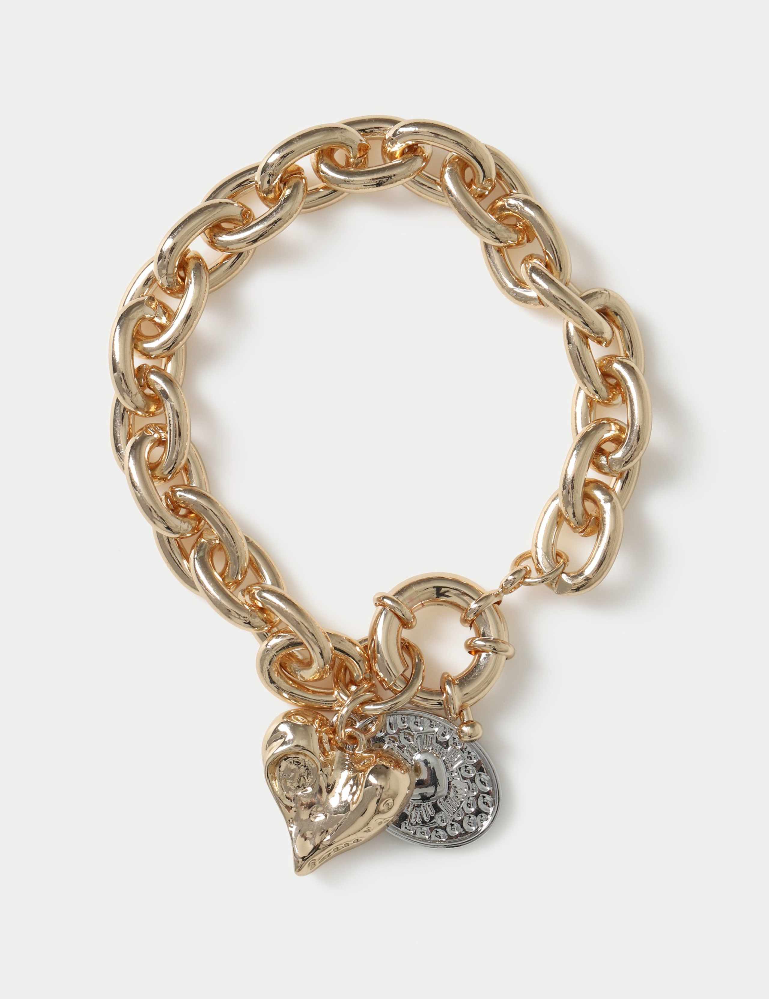 Per Una mixed metal heart bracelet - British product
