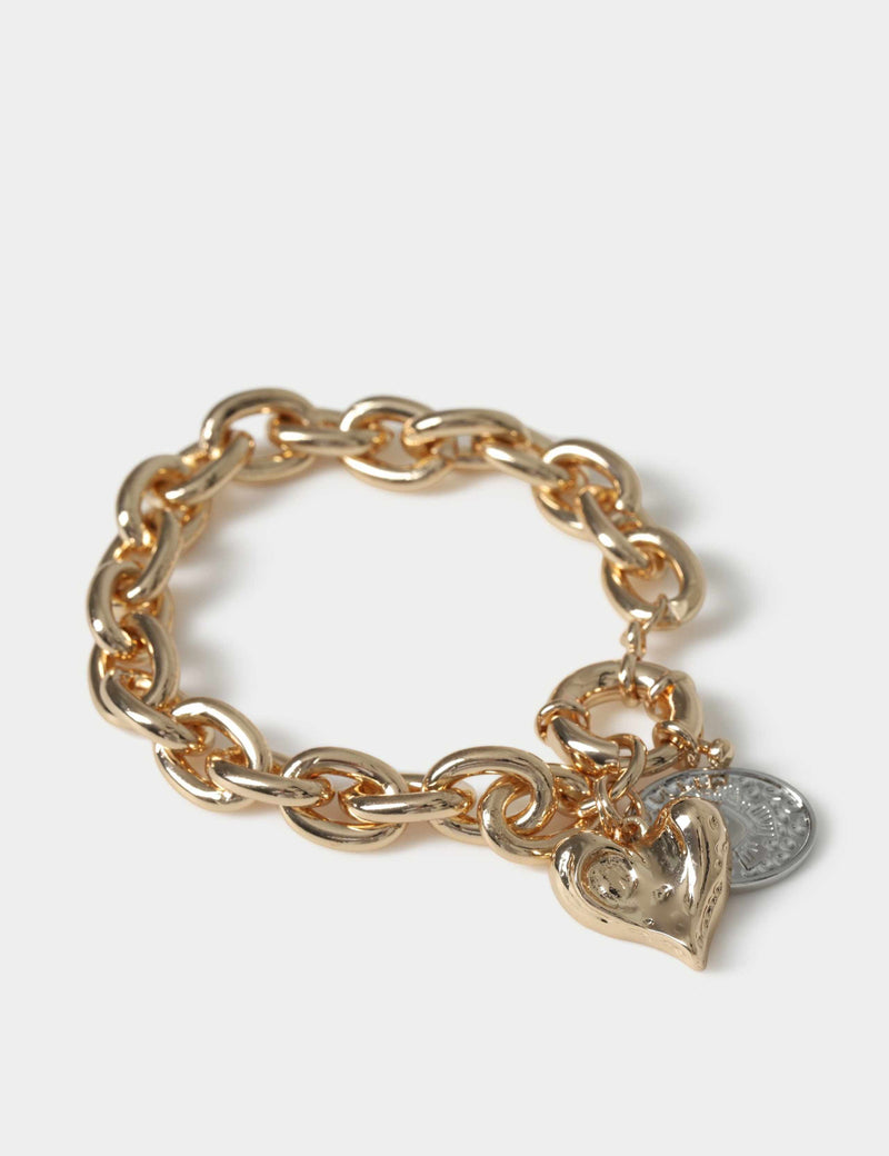 Per Una mixed metal heart bracelet - British product