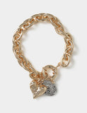 Per Una mixed metal heart bracelet - British product