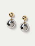 Autograph mixed metal sphere drop earrings - British product