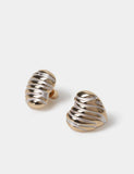 Mixed metal stud earrings, UK version