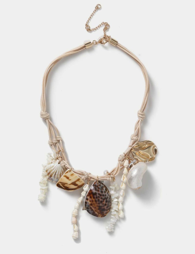 M&S mixed shell necklace 550mm, imported from the UK