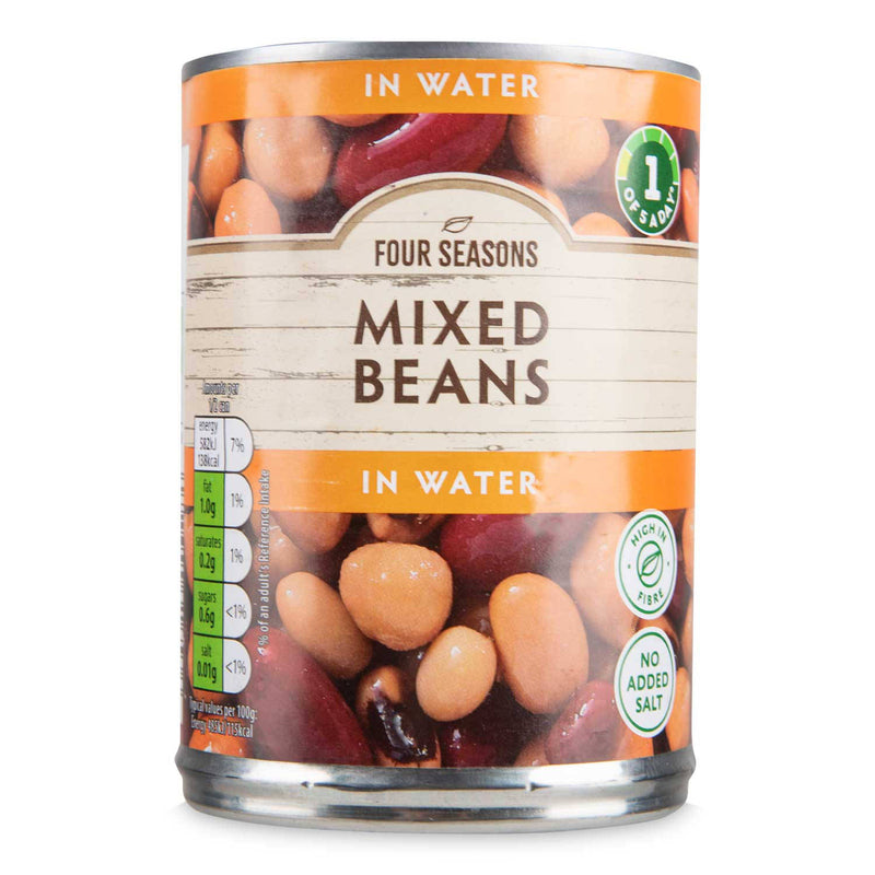 Mixed beans in water (British brand)