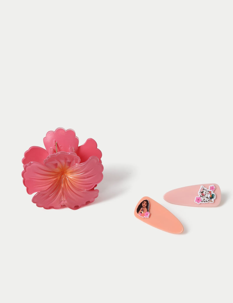 Moana claw and clip pack hair accessories, UK version