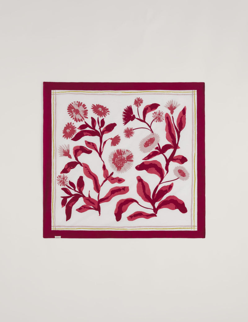 Seasalt Cornwall modal rich floral square scarf, imported from the UK