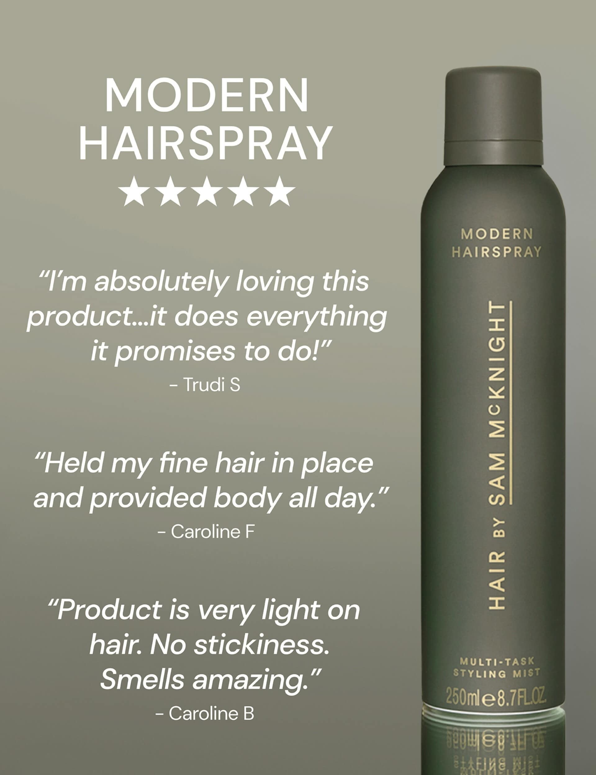 Sam McKnight multi-tasking styling mist 250ml (British brand)