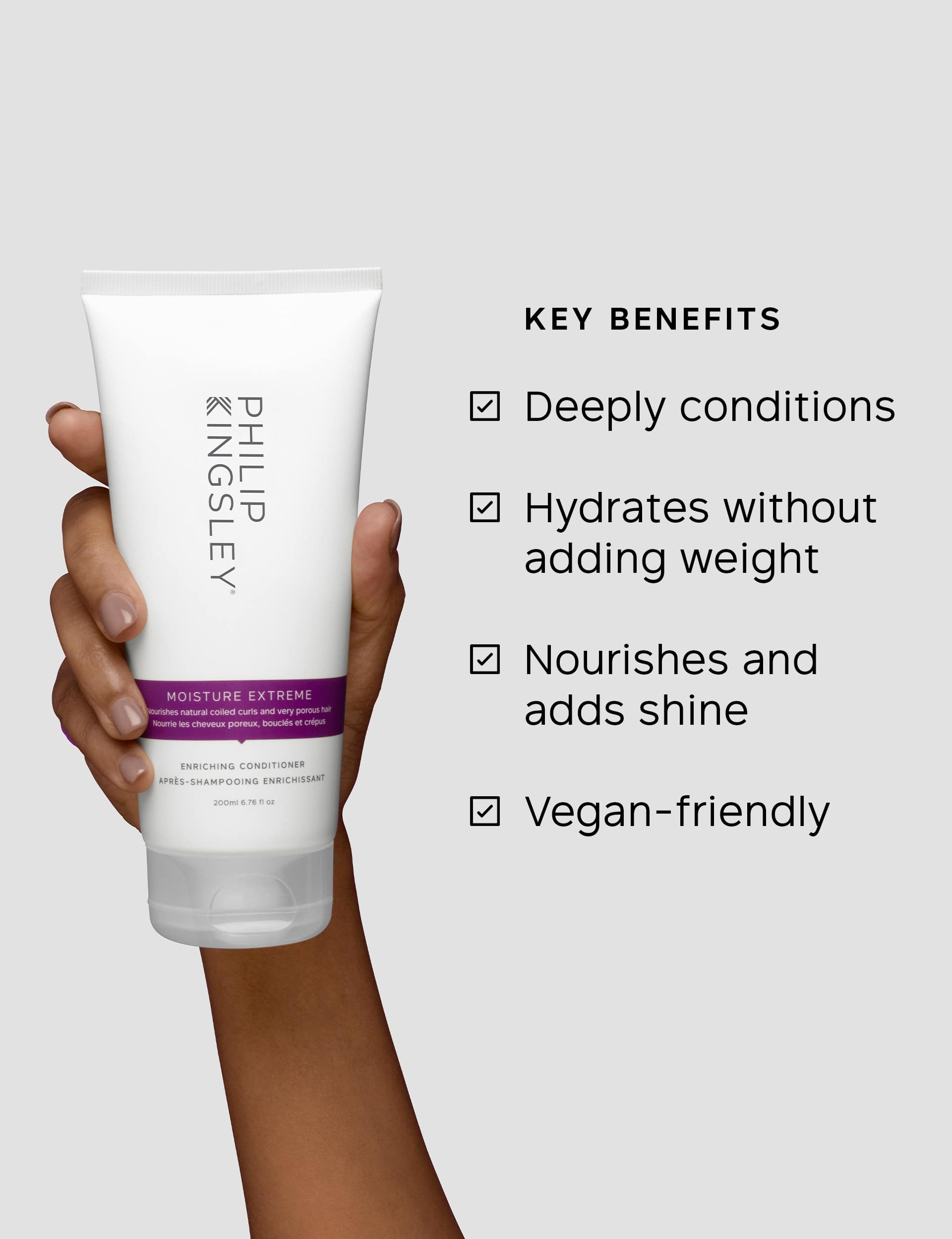 Philip Kingsley Moisture Extreme Conditioner 200ml, imported from the UK