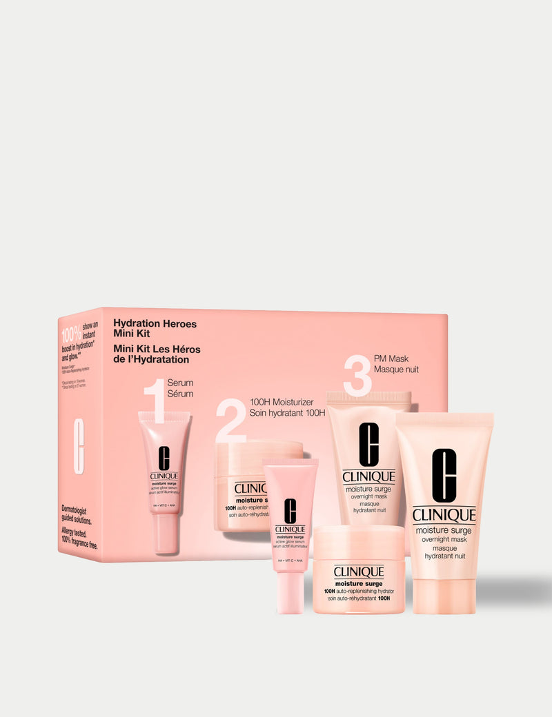 Clinique Moisture Surge Hydration Heroes mini skincare kit - British product