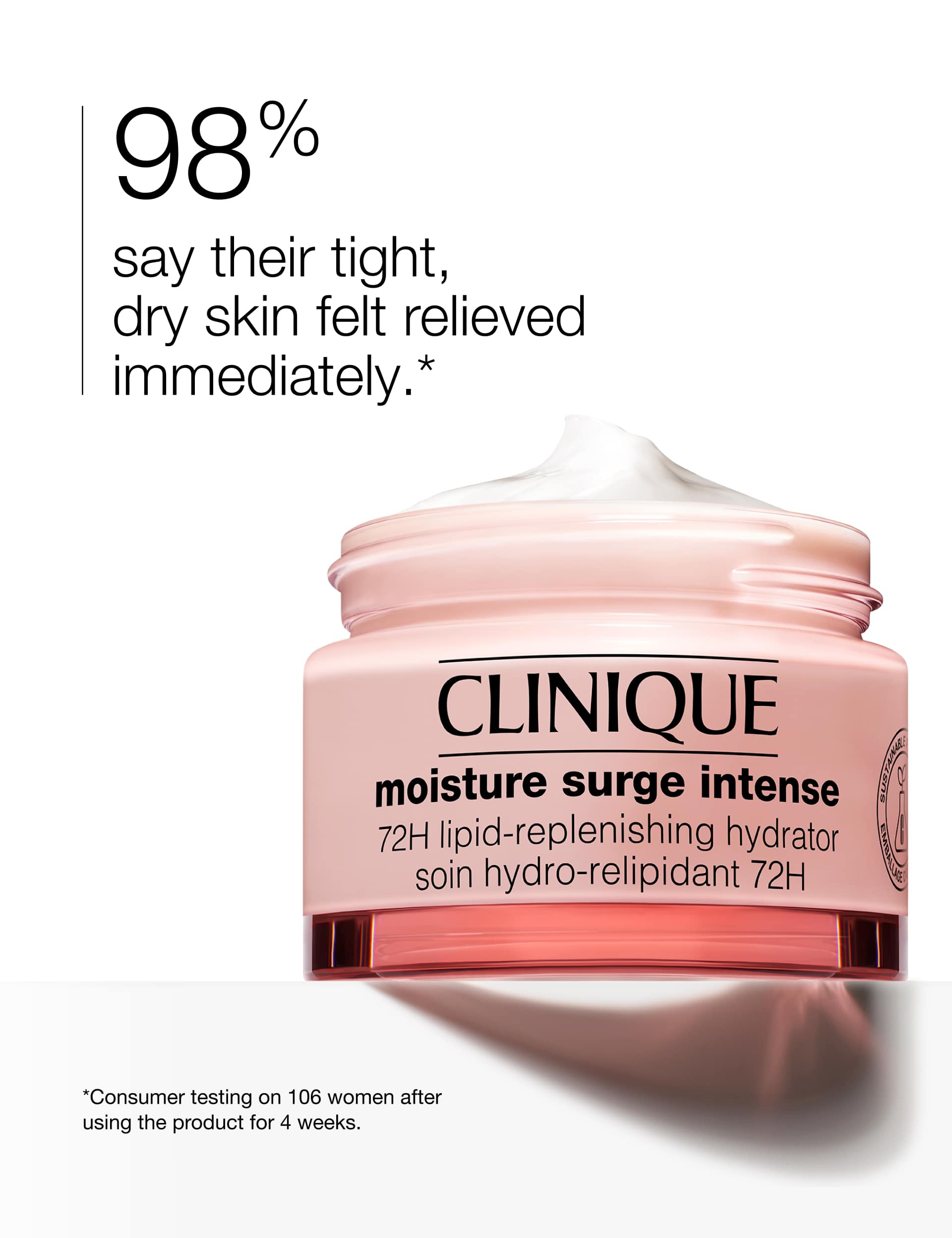Clinique Moisture Surge Intense 72H Lipid-Replenishing Hydrator 50ml, imported from the UK