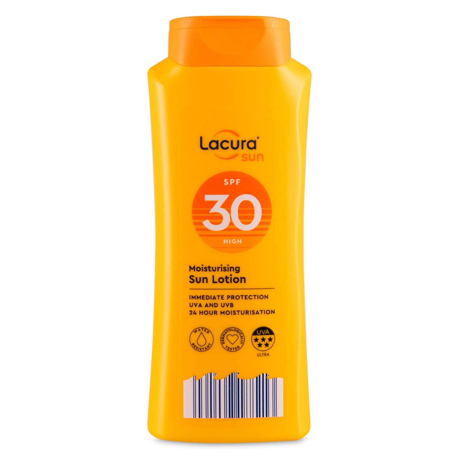 Moisturising sun lotion with SPF 30 (British brand)