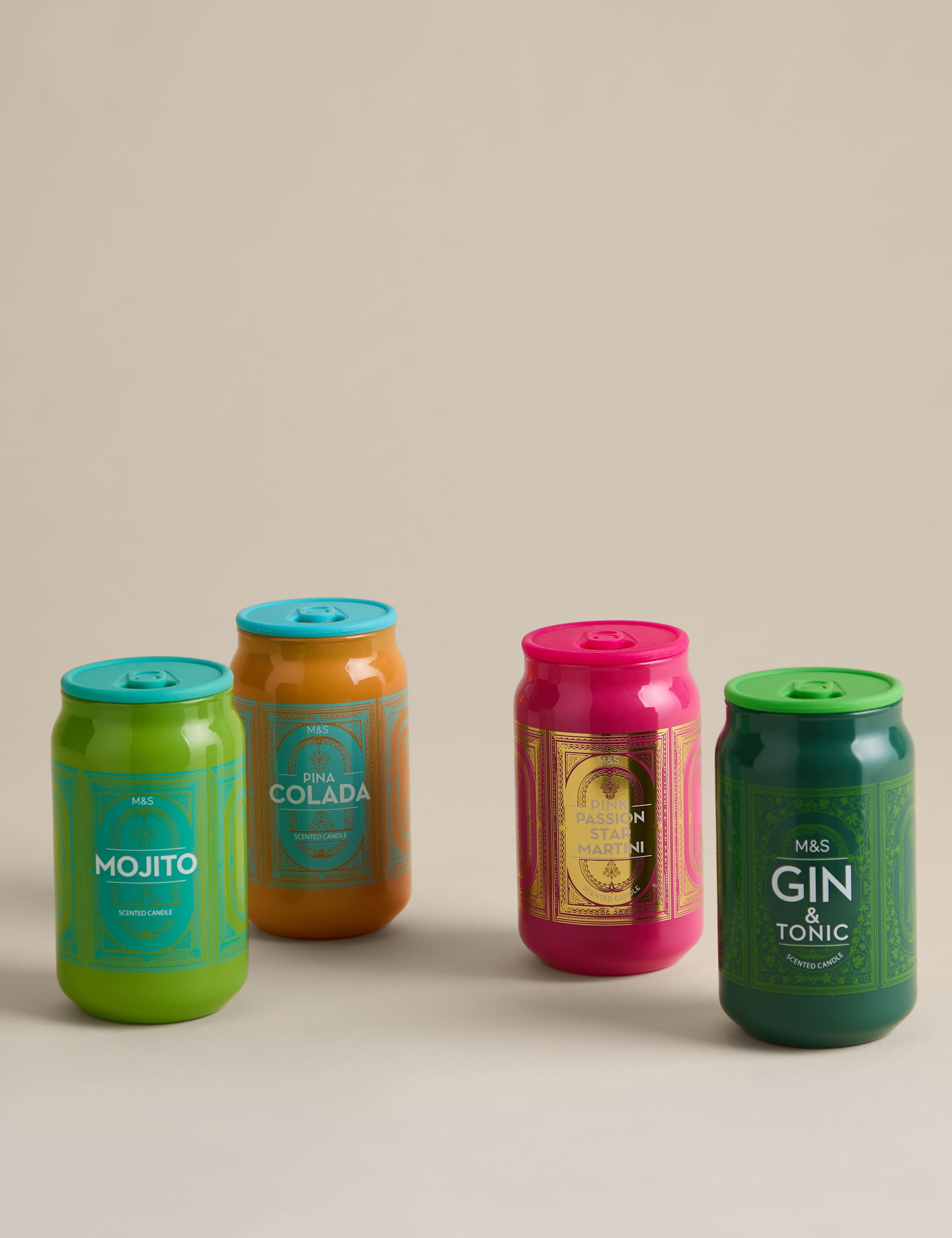 Mojito tinny scented candle in glass jar, UK version