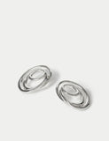 M&S Molten Circle Stud Earrings 38mm, UK version