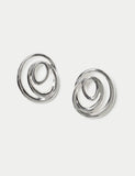 M&S Molten Circle Stud Earrings 38mm, UK version