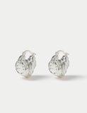 Molten hoop earrings metal 28mm width - British product