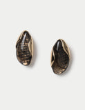 Molten resin stud earrings, UK version