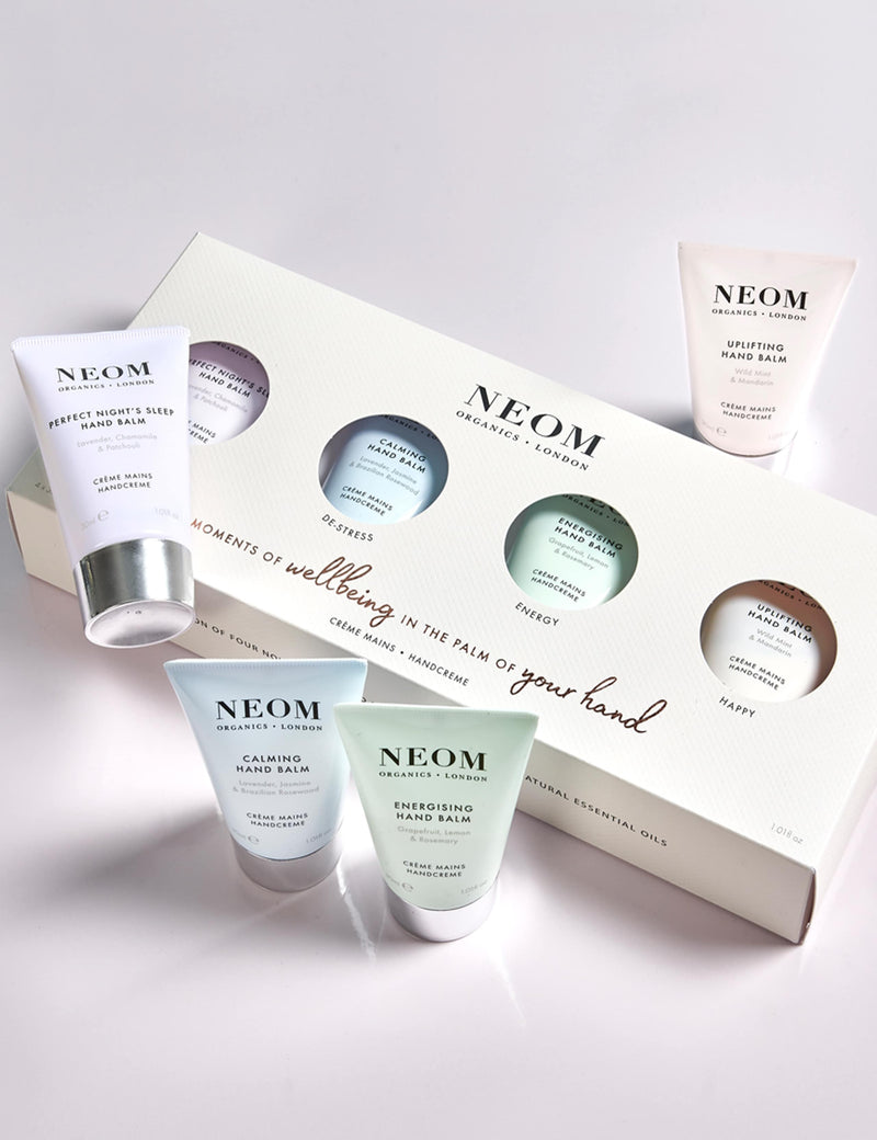 NEOM Wellbeing hand balm collection 215g, imported from the UK
