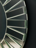 Gallery Direct Mondello round wall mirror with mosaic glass frame (British brand)