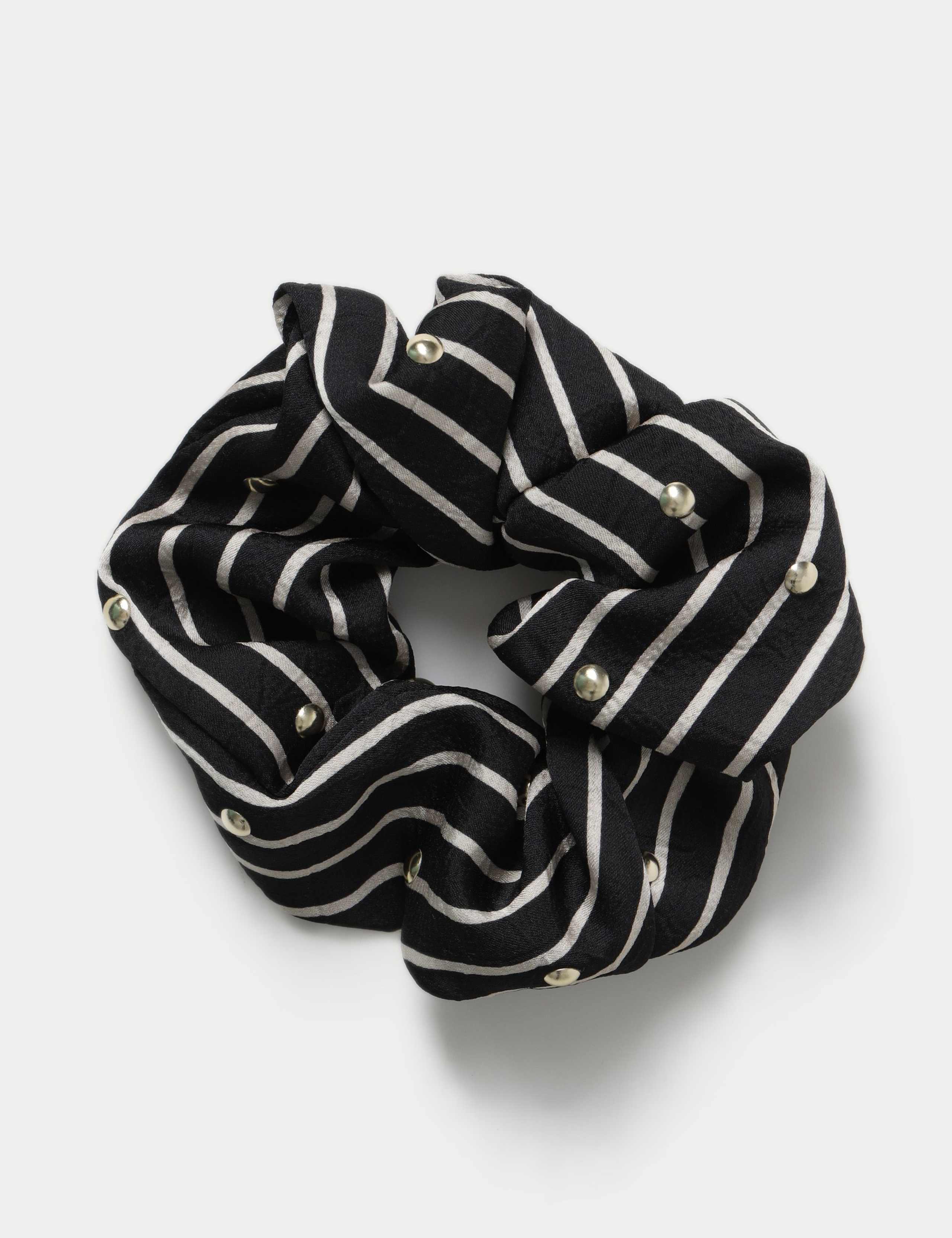 Mono-Streifen-Scrunchie synthetisches Haar-Accessoire, importiert aus Großbritannien