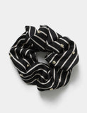 Mono-Streifen-Scrunchie synthetisches Haar-Accessoire, importiert aus Großbritannien